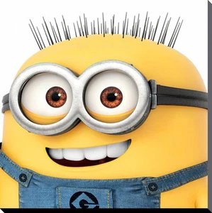 Canvas Print  MINIONS - Jerry Smile 30x30 auf Leinwand NEU - Imagen 1 de 1