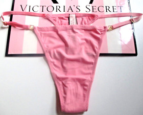 VICTORIA'S SECRET DREAM ANGELS Adjustable Thong Panty VS Pink Roses S M L XL NWT