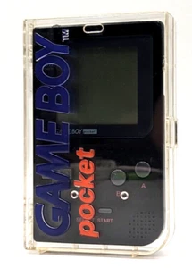 Nintendo Game Boy Pocket Handheld Black Console System w/ Hard Case - EXCELLENT - Picture 1 of 9