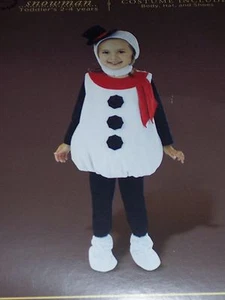 Snowman costume,Toddler 1-2 yr,Halloween,Christmas,Frosty,Child Theater,Holiday  - Picture 1 of 2