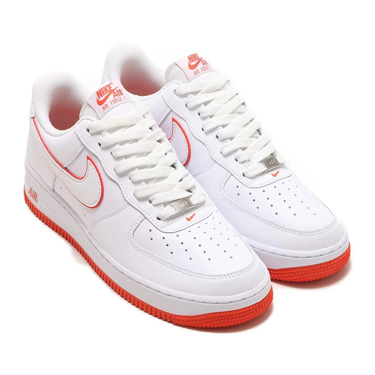 Nike Air Force 1 '07 Low White Picante Red | eBay