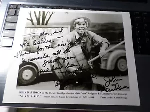 Original Autógrafo John Davidson, Producción Nuevo Rodgers & Hammerstein Estado - Imagen 1 de 8