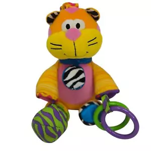 Juguete de peluche Lamaze Crazy Cat bebé desarrollo sensorial clip en peluche - Imagen 1 de 8