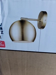 ☀️ Novogratz Globe Electric Wall Sconce 9" Light Plug-in or Hardwire Matte - Picture 1 of 4