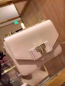 Tory Burch Mini Chain Strap Crossbody bag Light OAK - Picture 1 of 14