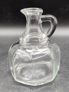 Vintage Hazel Atlas Vinegar Clear Glass Octagonal Cruet No Stopper 6 K 802 - Picture 1 of 5
