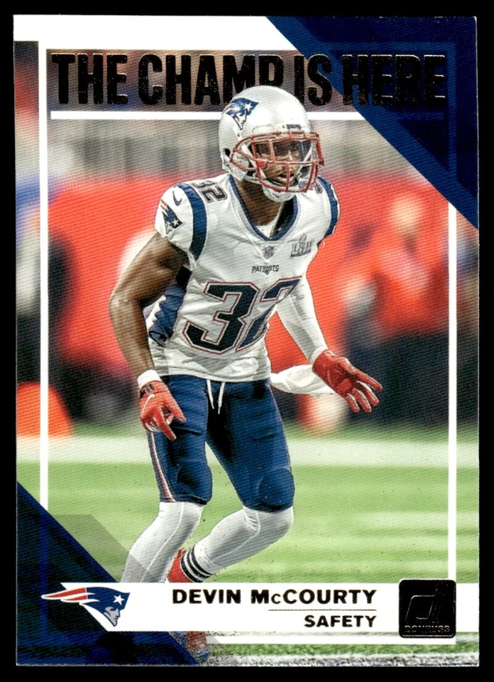 2019 Donruss The Champ is Here Devin McCourty New England Patriots #CH-16 - Image 1 of 2