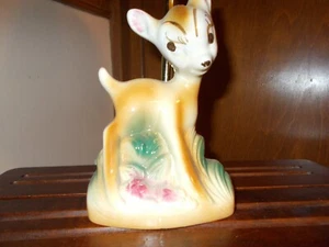 Walt Disney Bambi Lamp 1950's, Inscribed with Walt Disney Bambi, New Wiring. - Picture 1 of 8
