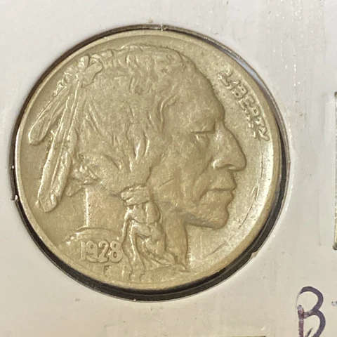 1928 Buffalo Nickel XF. BJM925 Cover
