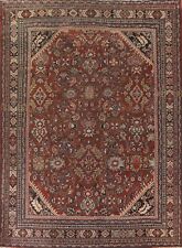 Antique Geometric Mahal Traditional Area Rug 10'x13' Hand-Knotted Wool Carpet