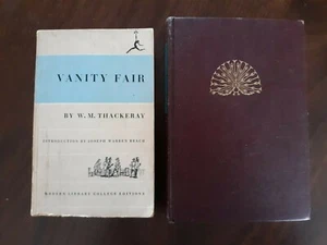 2 Bks - Vanity Fair - W.M.Thackeray and The Peacock Sheds His Tail- Alice Hobart - Picture 1 of 12