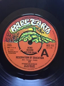 XIT-Reservation Of Education 1973 Rare Earth Demo 7” Ex U.K. Press RES 111 - Picture 1 of 2