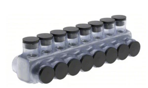 POLARIS Insulated Multitap Connector: Clear, 8 Ports 4 AWG – 500 kcmil Plastisol - Picture 1 of 4