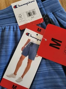 Champion Men's Soft Comfort Stretch Athletic Active Performance Shorts Blue M - Picture 1 of 6