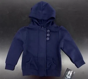 Toddler Girls French Toast Navy Hooded Jacket Size 2T - 4T - Picture 1 of 4