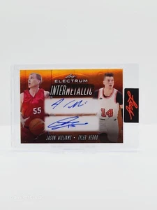 2024 Leaf Electrum JASON WILLIAMS + TYLER HERRO Authentic Auto Autograph /10 - Picture 1 of 2