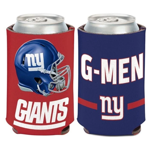 NEW YORK GIANTS 2 SIDED SOFT FOAM CAN BOTTLE KOOZIE COOZIE COOLER HOLDER Cover