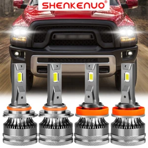 For Dodge RAM 1500 2500 3500 4500 2013 2014 2015 4X LED Headlight Light Bulb V15 - Picture 1 of 12