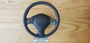 09-2014 JDM Subaru Forester SH SH9 STI Steering Wheel Red Leather Stitching OEM - Picture 1 of 14