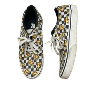Vans Pizza Party Kids Size 6 Youth Skate Shoes Checkered Canvas Casual Lace Up - Picture 1 of 9