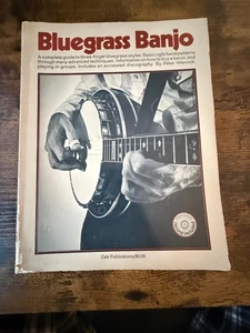 1974 BLUEGRASS BANJO INSTRUCTION BOOK, PETER WERNICK, PAPERBACK - Picture 1 of 3