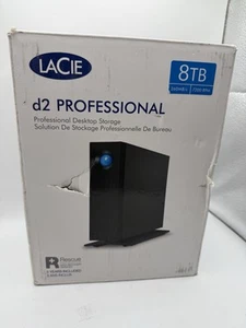 LaCie d2 Professional 8TB External Hard Drive Desktop HDD – USB-C USB - Picture 1 of 4
