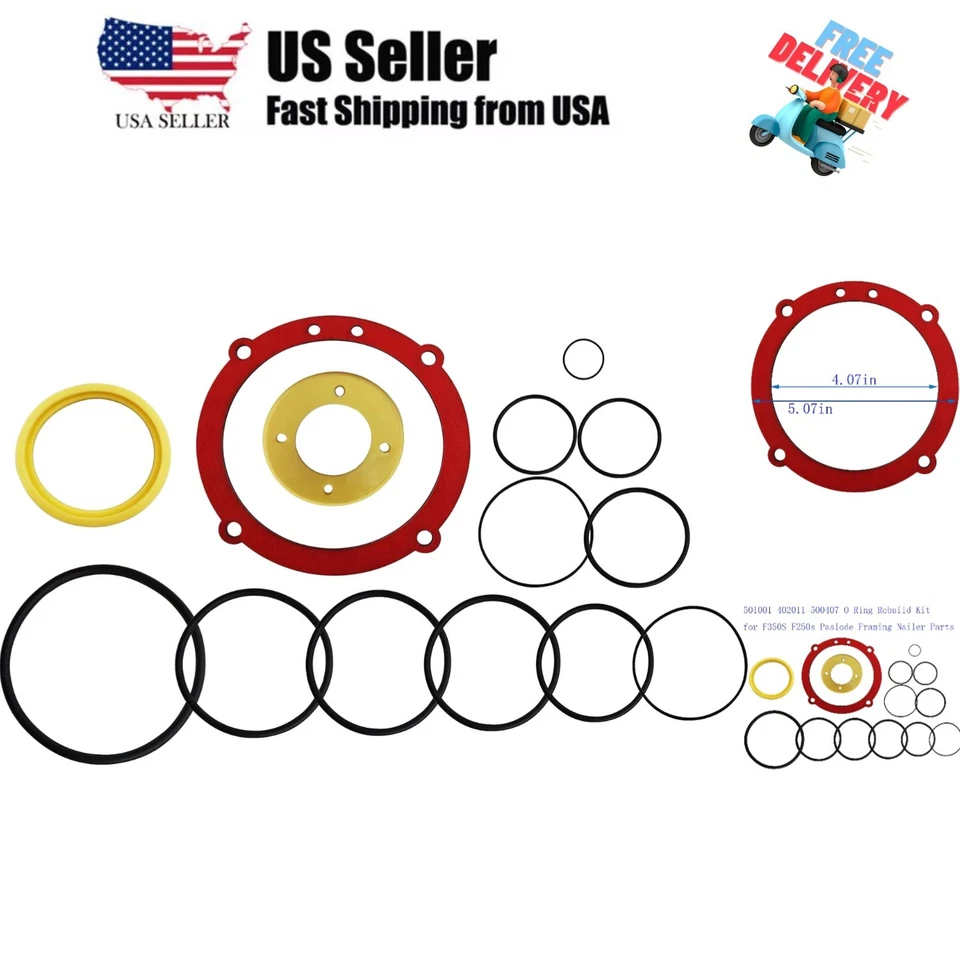 402011 O-Ring Rebuild Kit 501001 500407 F350s F250s Paslode Framing Nailer Parts