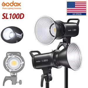 US Godox SL100D Bowens Daylight COB LED Video Continuous Light White Version - Picture 1 of 18