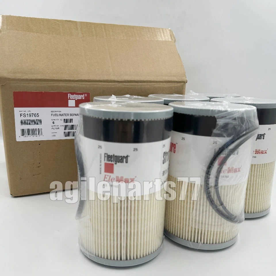 FS19765 Fleetguard Fuel Water Separator (Pack of 2) Replaces Baldwin PF7930 ...