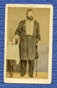 CDV. EXCEPTIONNEL PORTRAIT DE KHALIL CHERIF PACHA. PAR W. HAMMERSCHMIDT. C°1865 - Imagen 1 de 2