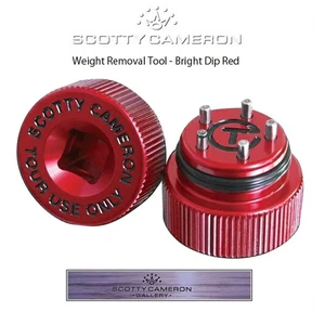 Scotty Cameron Circle T Bright Dip Red Putter Weight Removal Tool Limited Rare - Picture 1 of 6