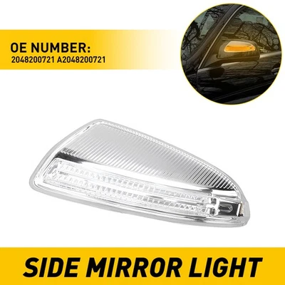 LEFT SIDE MIRROR TURN LAMP SIGNAL FOR MERCEDES BENZ C250 C300 C350 C63 AMG 08-15 - Image 1 of 4