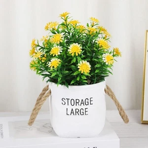 18*22cm Artificial Potted Plant  For Wedding Home Hotel Office - Picture 1 of 12