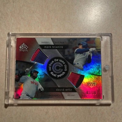 2005 UD REFLECTIONS #CCP-TO DAVID ORTIZ & MARK TEIXEIRA DUAL-PATCH 3/99 B211 - Image 1 of 4