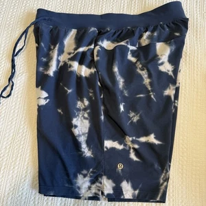 Lululemon T.H.E. Linerless Short 9" Indigo Ice Print Blau Multi Größe XL Herren - Bild 1 von 11