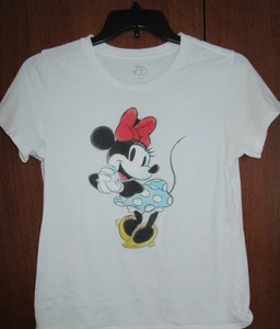 Camiseta Disney Minnie Mouse Talla Grande Algodón y Poliéster Busto 41 Largo 25 pulgadas - Imagen 1 de 5