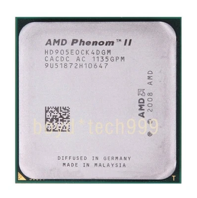 AMD Athlon II X4-600E X4-605E X4-610E X4-615E 900E 905E CPU Socket AM3 Processor - Image 1 of 4