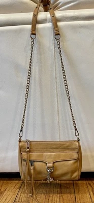 Bolso Bandolera Convertible Rebecca Minkoff Mini MAC Cuero Tostado Camel A+ 31 Foto 1 de 4