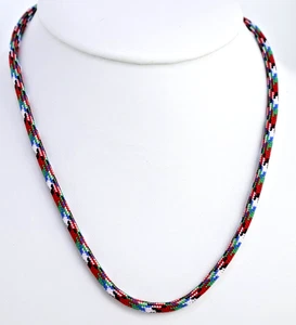 Braided Necklace Afghan Veteran Anklet Bracelet Paracord Necklace Choker Lobster - Picture 1 of 2