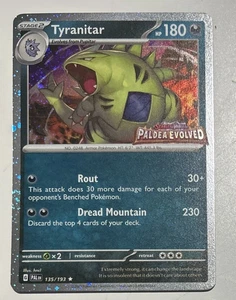 Pokemon Tyranitar 135/193 STAMPED Paldea Evolved Special Collection PROMO NM TCG - Picture 1 of 4