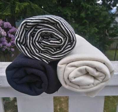 Hemp Jersey Fabric - Natural or Black - image 1 of 4