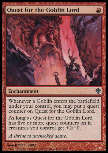 1x QUEST FOR THE GOBLIN LORD - Worldwake- MTG - NM - Magic the Gathering - Image 1 of 1