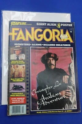 1979 FANGORIA #3 Magazine w/ GIANT ALIEN POSTER Icon Horror Richard Matheson VG+ - Image 1 of 4