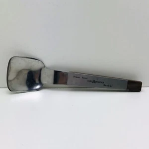MCM Ice Cream Spade Scoop Stainless Steel Japan Wood Advertising MidAmerica Bank - Picture 1 of 11
