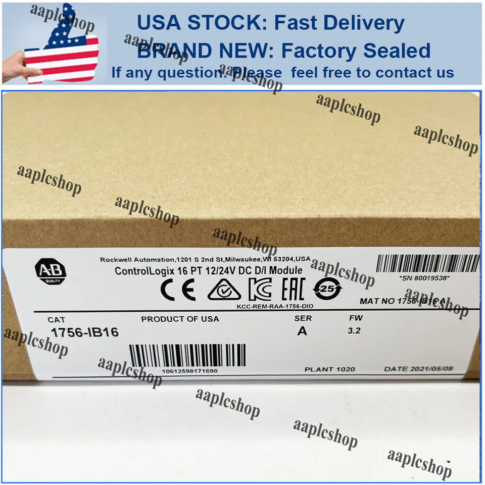 1756-IB16 / A NEW PLC ControlLogix Input Module 1756 IB16 New AB 1756IB16 - Image 1 of 1