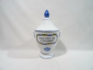 POT A PHARMACIE LIMOGES PILULES DE CINABRE APOTHICAIRE MEDECINE PHARMACY JAR - Bild 1 von 10