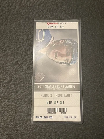 2011 WESTERN CONFERENCE FINALS VANCOUVER CANUCKS VS SHARKS GAME 1 TICKET STUB!! Cover