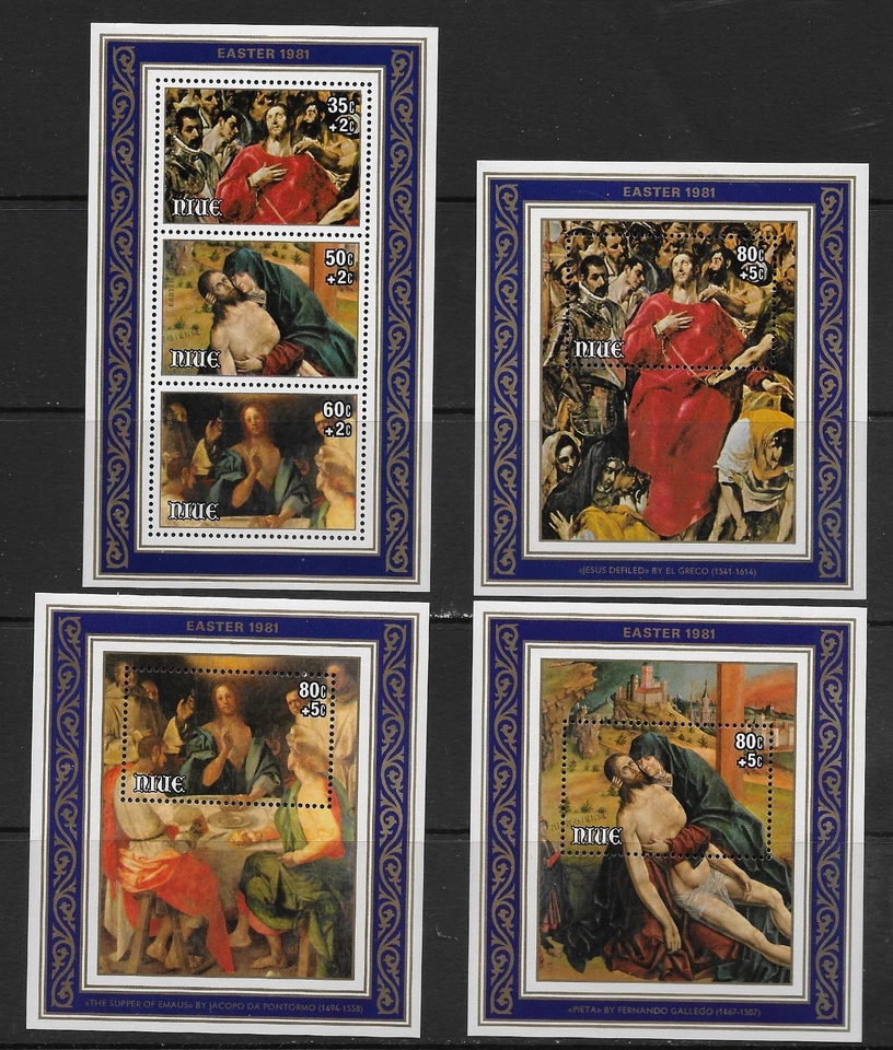 NIUE , NEW ZEALAND , 1981 , 4 SOUVENIR SHEETS , PERF , MNH - Image 1 of 1