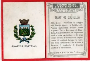 FIGURINA STEMMI CITTA' ITALIANE BRIOSCHI QUATTRO CASTELLA (REGGIO E.) S. 4a n°83 - Foto 1 di 1