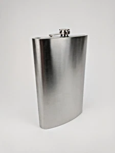 Flask 64oz Large Irish Holiday Stainless Steel Party 1/2 Gal Liquor Concealment - Picture 1 of 2